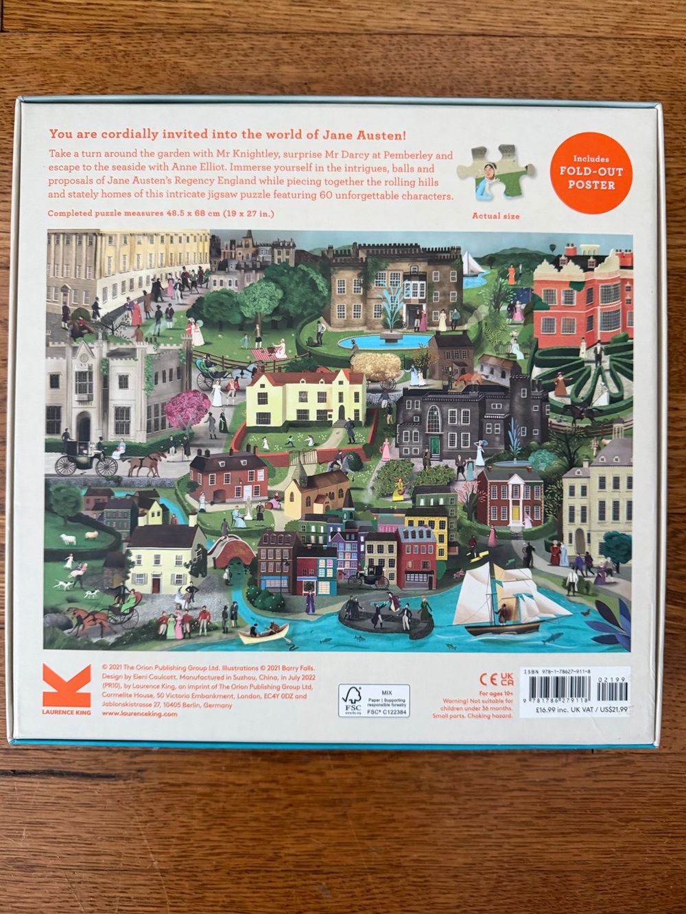 The World of Jane Austen Art Print Puzzle- 1000 Pieces - Picture 2 of 13